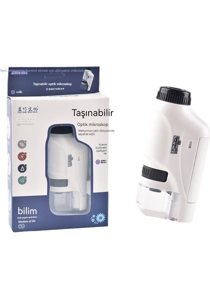 Taşınabilir Mikroskop Optik Mini Biyolojik Bilim Deneysel Eğitici Oyuncak (Yurt Dışından) modelleri
