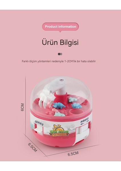 Mini Dinozor Yakalama Makinesi Gacha Oyuncak Mancınık Gacha Oyuncak Makinesi Interaktif Oyuncak (Yurt Dışından) modelleri
