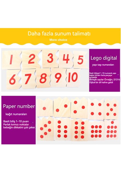 Montessori Öğretim Yardımcıları Çocuklar Için Matematik Erken Eğitim Numara Tanıma Oyuncakları (Yurt Dışından) fırsatları