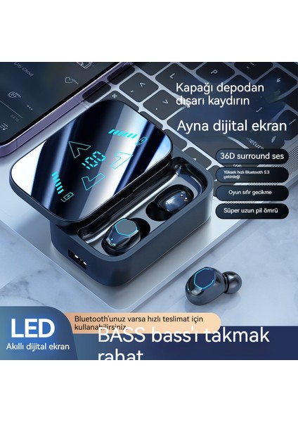 Süper Uzun Pil Ömrüne Ve Büyük Güçlü Kulak Içi Tipine Sahip Bluetooth Kulaklık (Yurt Dışından) fiyatları