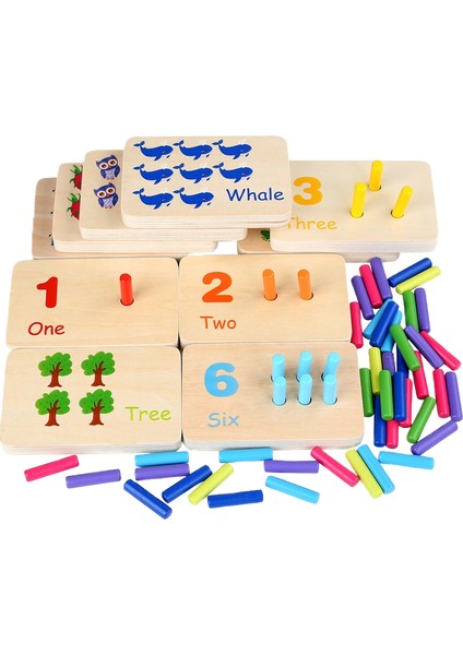 Erken Eğitim Matematik Öğrenme Çubuğu Renk Biliş Eşleştirme Tahtası (Yurt Dışından)