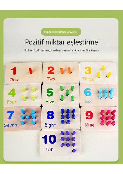 Erken Eğitim Matematik Öğrenme Çubuğu Renk Biliş Eşleştirme Tahtası (Yurt Dışından) fiyatları