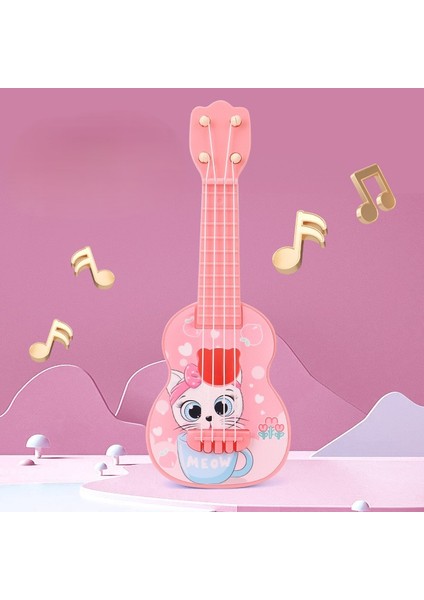 Ukulele Karikatür Dinozor Onun Oyuncak Müzik Aleti Oynuyor (Yurt Dışından) modelleri