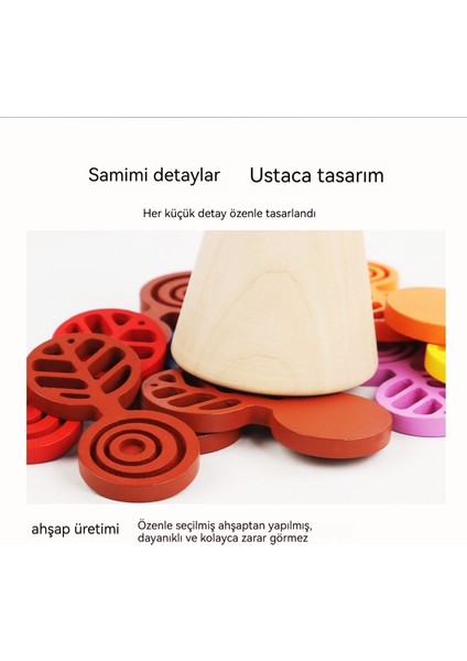 Yaratıcı Istifleme Ağacı Oyunu, Yığılmış Ahşap Oyuncakları Dengeleme (Yurt Dışından) fırsatları