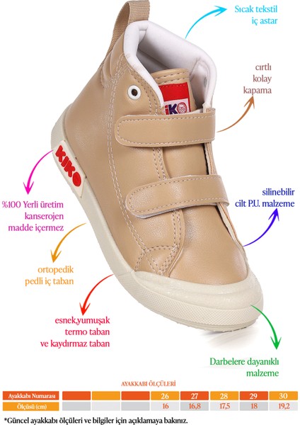 Garf Günlük Cırtlı Kız Çocuk Bot Ayakkabı fiyatları