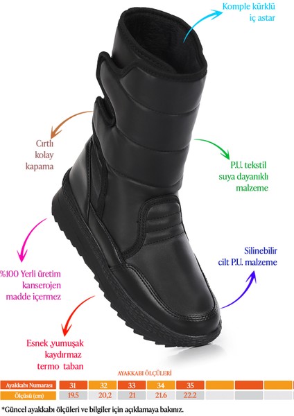 Riko Cırtlı Termo Taban Kız Çocuk Kar Botu fiyatları