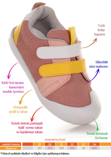 Şifu Ilk Adım Cırtlı Kız Bebek Spor Ayakkabı fiyatları
