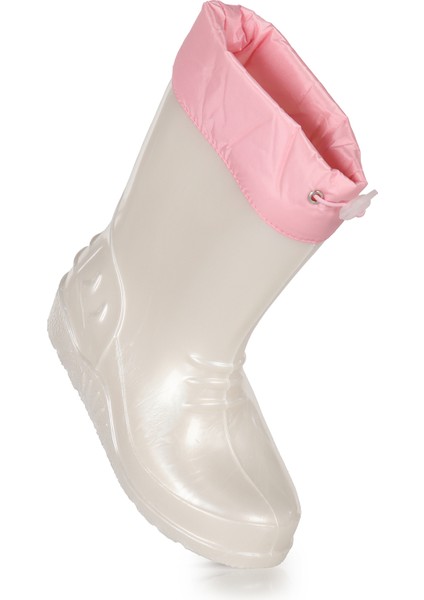 Linze Sedefli Su Geçirmez Kız Çocuk Yağmur Çizmesi