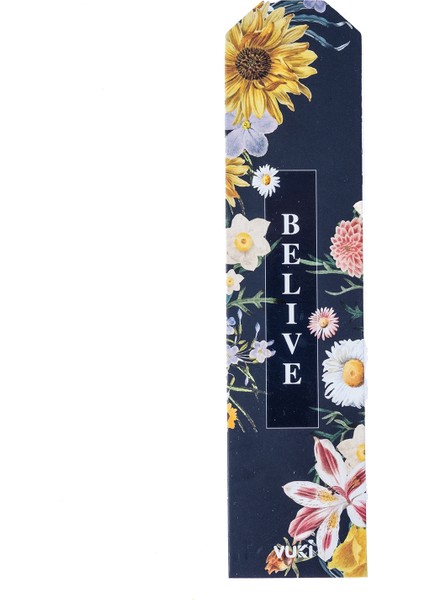 Backround Desenli Kağıt Kitap Ayracı