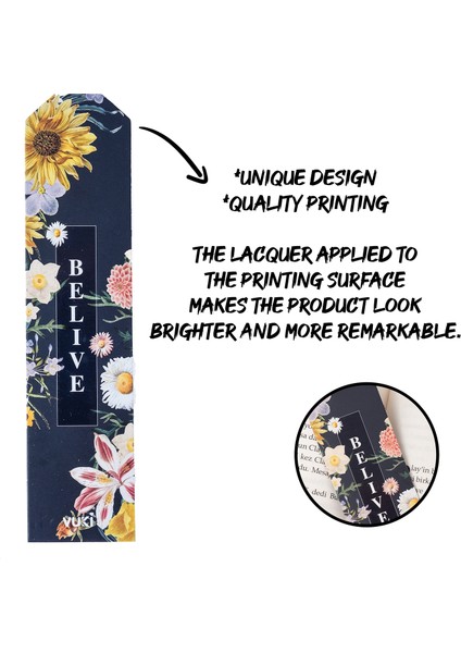 Backround Desenli Kağıt Kitap Ayracı fiyatları