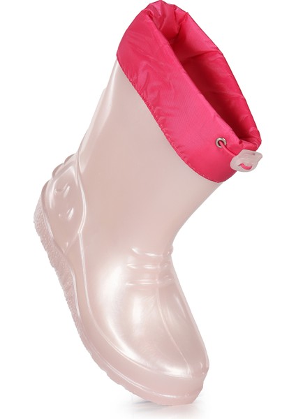 Linze Sedefli Su Geçirmez Kız Çocuk Yağmur Çizmesi