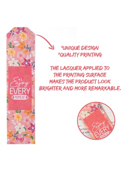 Backround Desenli Kağıt Kitap Ayracı fiyatları