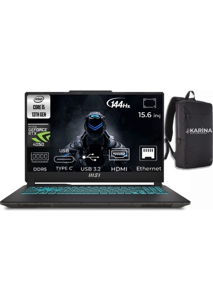 Msı Cyborg 15 Intel Core I5 13420H A13VE-1252XTR-010 48GB 1tb RTX4050 Freedos 15.6" Fhd Taşınabilir Bilgisayar &A13VE1252XTR0K10