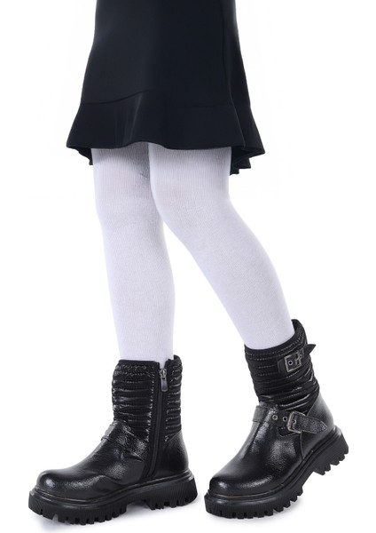 Kirle Çatlak Fermuarlı Günlük Kız Çocuk Bot Ayakkabı modelleri