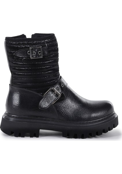 Kirle Çatlak Fermuarlı Günlük Kız Çocuk Bot Ayakkabı fırsatları