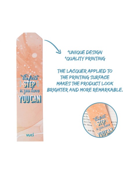 Backround Desenli Kağıt Kitap Ayracı fiyatları