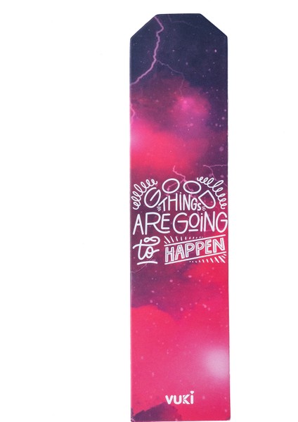 Backround Desenli Kağıt Kitap Ayracı