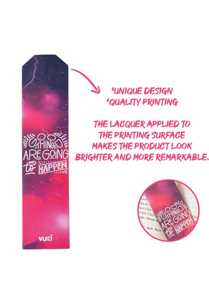 Backround Desenli Kağıt Kitap Ayracı fiyatları