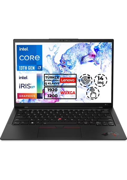Thinkpad X1 Carbon Gen 11 Intel Core I7-1355U 32GB 1tb SSD 14" Wuxga Freedos Taşınabilir Bilgisayar 21HNS226TTX
