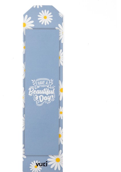 Backround Desenli Kağıt Kitap Ayracı