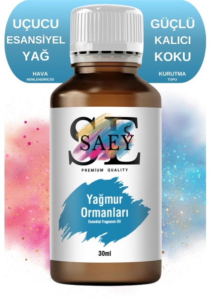 Yağmur Ormanları Esansiyel Uçucu Koku Yağ Buhurdanlık Yağı Difüzör Esansı Hobi Esans 30ml