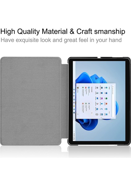 Microsoft Surface Pro 8 Gri Için Renkli Tablet Deri Kılıf (Yurt Dışından) fiyatları