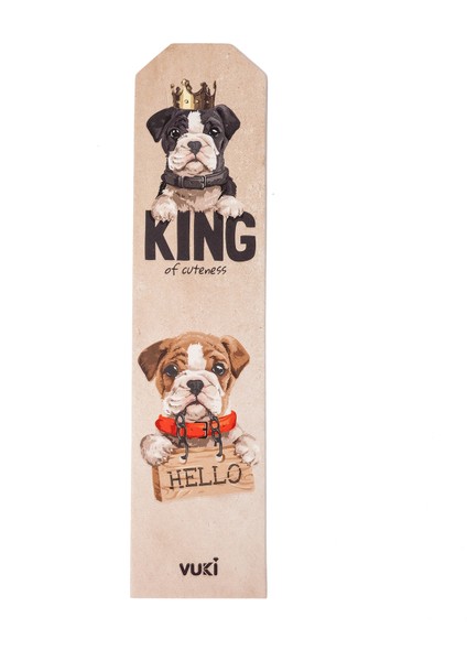 Köpek Desenli Kağıt Kitap Ayracı