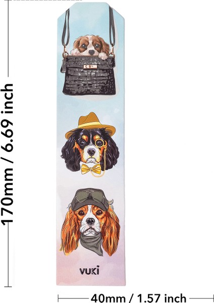 Köpek Desenli Kağıt Kitap Ayracı
