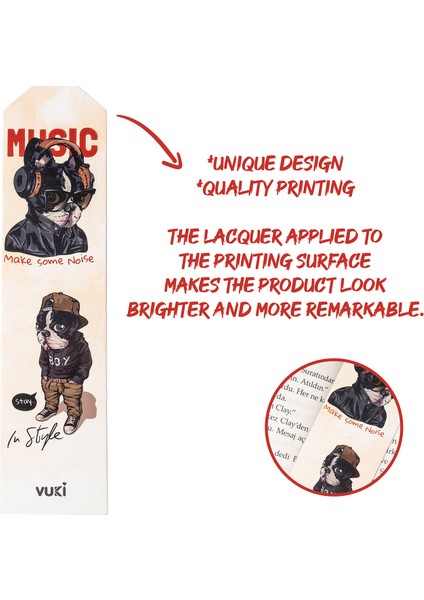 Köpek Desenli Kağıt Kitap Ayracı fiyatları