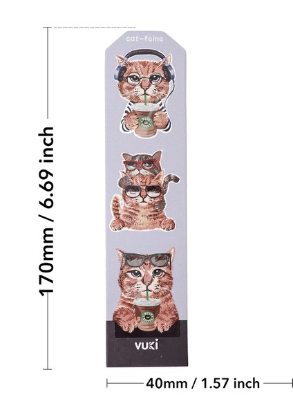 Kedi Desenli Kağıt Kitap Ayracı fırsatları
