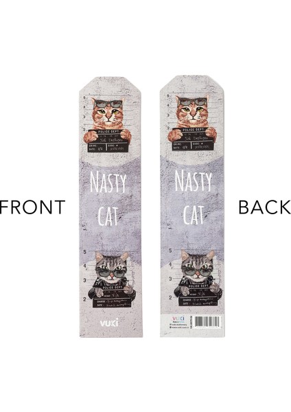 Kedi Desenli Kağıt Kitap Ayracı