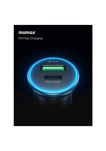 UC18 30W Çift Çıkışlı Araç Şarj Aleti - UC18E Gri