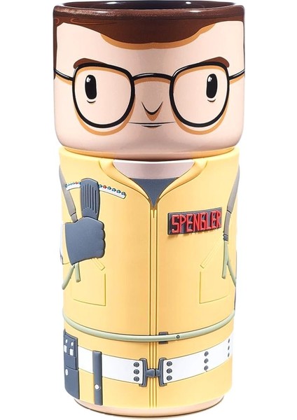 Ghostbusters Egon Spengler Cosplay Seramik Bardak 400ML - Resmi Lisanslı Hediye, Silikon Kulp