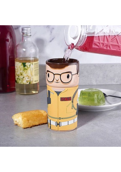 Ghostbusters Egon Spengler Cosplay Seramik Bardak 400ML - Resmi Lisanslı Hediye, Silikon Kulp