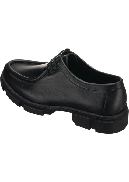 PAŞA103 Siyah Dana Derisi Esnek Rahat Termo Taban Rahat Geniş Konforlu Taban