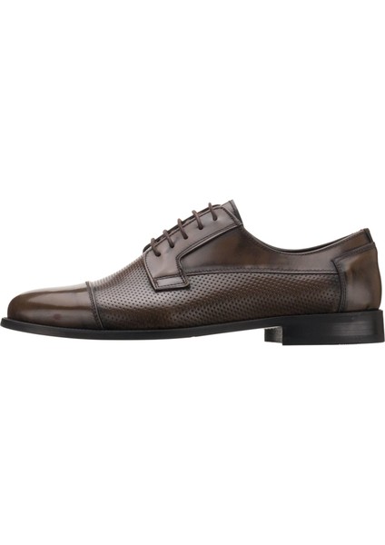 NV1088-8 Kahve Açma Deri Büyük Numara Erkek Ayakkabı Rahat Geniş Kalıp fırsatları