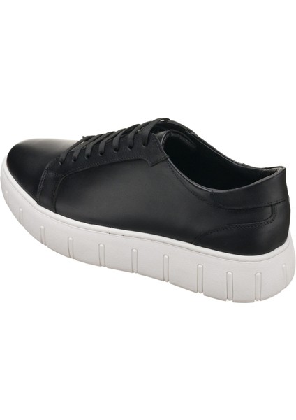 CK141 Siyah Dana Derisi Rahat Geniş Kalıp. Şık Tasarım Son Moda Büyük Numara Erkek Ayakkabısı