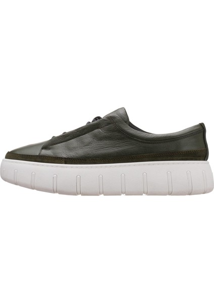 CK03 Haki Deri Büyük Numara Erkek Spor Ayakkabısı Rahat Geniş Kalıp Şık fiyatları