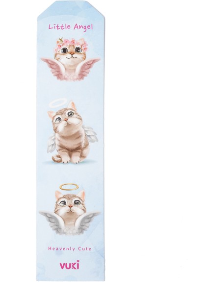 Kedi Desenli Kağıt Kitap Ayracı