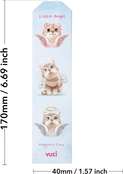 Kedi Desenli Kağıt Kitap Ayracı fırsatları