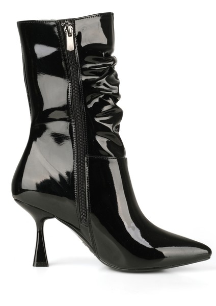 Kadın Sivri Burun Ince Topuk Fermuar Detay Bot modelleri