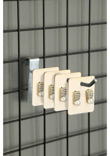 10 Adet 10 cm Galvaniz Tel Pano Raf Askısı Tel Pano Kancası