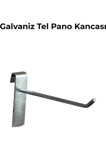 15 Adet 15 cm Galvaniz Tel Pano Raf Askısı Tel Pano Kancası