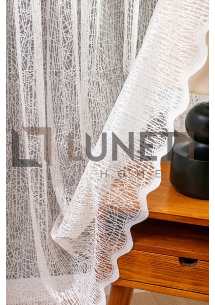 Kullanıma Hazır Ağaç Kabuğu Desen (1x3) Sık Pileli Tül Perde fiyatları