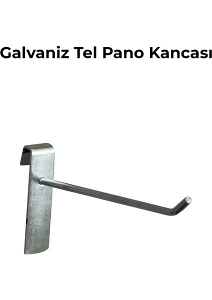 20 Adet 15 cm Galvaniz Tel Pano Raf Askısı Tel Pano Kancası