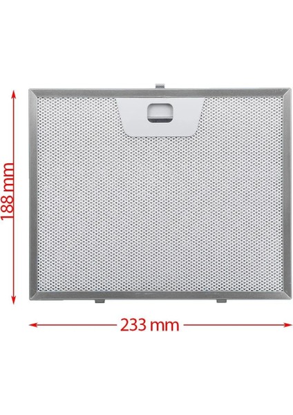 233X188MM Davlumbaz Yağ Filtresi Aspiratör Kaput Yedek Parça Mutfak Yağ Filtresi Aksesuar P3, 50251235003