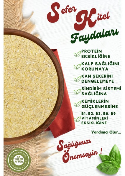 Meşhur Siirt Ince Öğütülmüş Içli Köftelik Bulgur Sefer Kitel | 500gr.