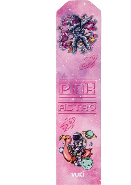 Astronot Desenli Kağıt Kitap Ayracı