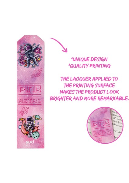 Astronot Desenli Kağıt Kitap Ayracı fiyatları