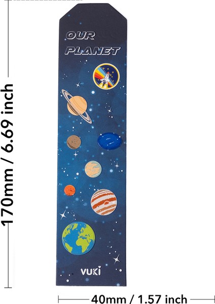 Astronot Desenli Kağıt Kitap Ayracı fırsatları